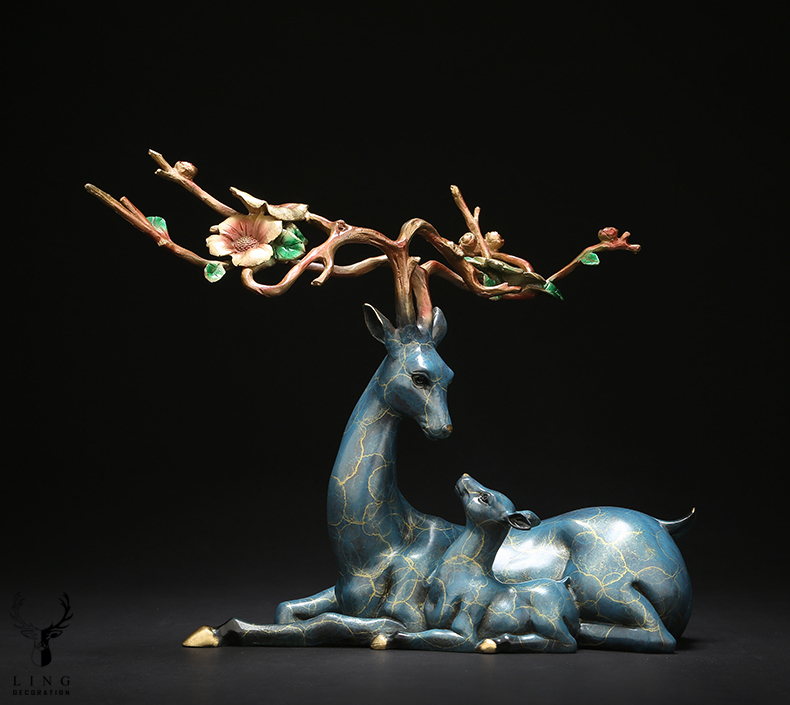 Gia đình hươu(LD10)2-lingdecor.com