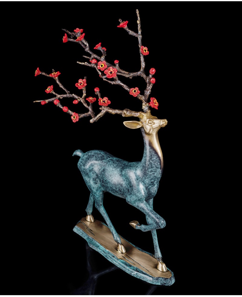 Hươu đồng hoa đào lớn(LD44)lingdecor-ảnh 3