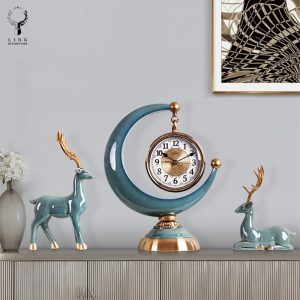 Bộ hươu và đồng hồ mặt trăng(LDB63)