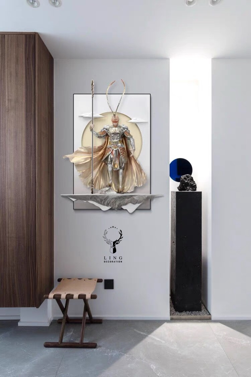 Tranh tường 3 chiều Tề Thiên Đại Thánh(LDT63)lingdecor6