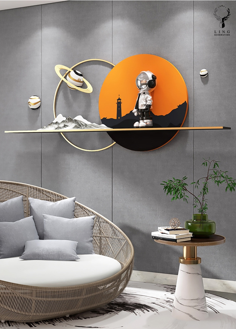 Phi hành gia treo tường 3 chiều(LDT67)lingdecor1