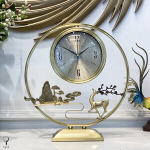 Đồng hồ Hươu đồng để bàn(LDHB07)