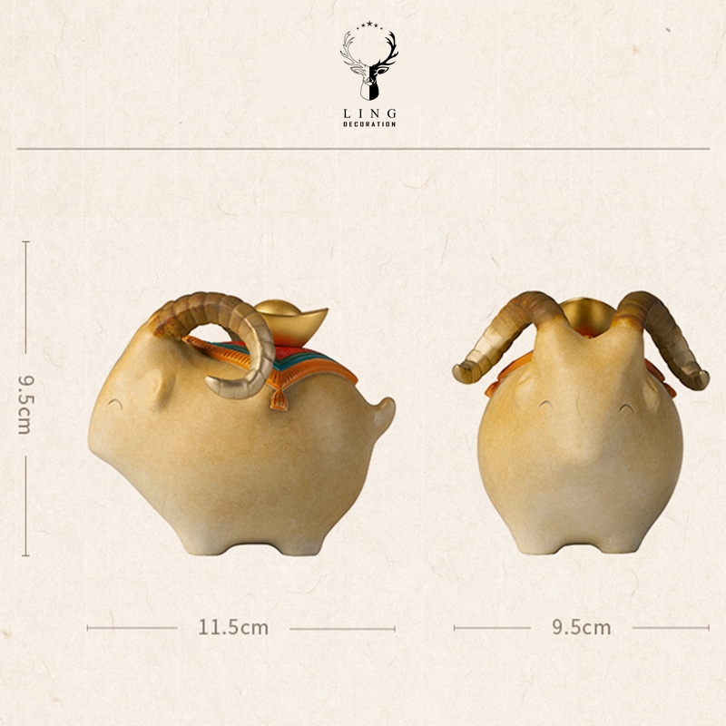 Cừu tài lộc(LD163)lingdecor7