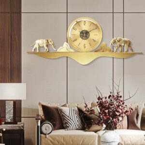 Đồng hồ treo tường con voi đồng(LDH111)