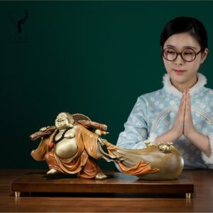 Phật Di Lặc kéo tiền vàng(LD165)
