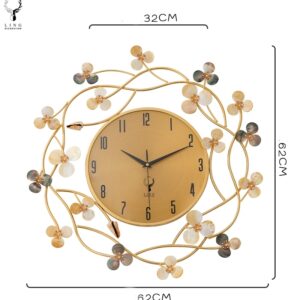Đồng hồ hoa mai khảm trai(LDH166)lingdecor