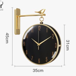 Đồng hồ 2 mặt con chim(LDH165)lingdecor