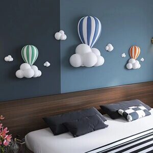 Tranh khinh khí cầu treo tường(LDT122)lingdecor