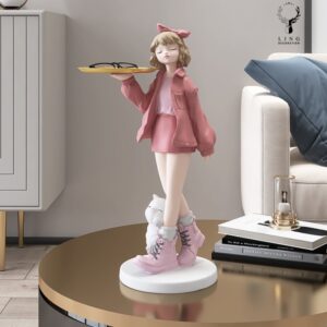 Cô gái đỡ khay(LDB312)lingdecor