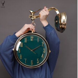 Đồng hồ 2 mặt con chim(LDH157)lingdecor