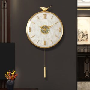 Đồng hồ treo tường quả lắc con chim(LDH164)lingdecor