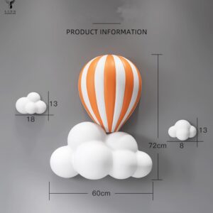 Tranh khinh khí cầu treo tường(LDT122)lingdecor