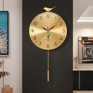Đồng hồ treo tường quả lắc con chim(LDH164)lingdecor