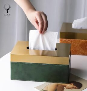 Hộp giấy da cao cấp(LHG01)lingdecor
