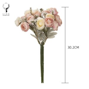 Hoa hồng nụ tròn trang trí(LLH05)lingdecor