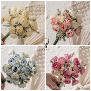 Hoa hồng nụ tròn trang trí(LLH05)lingdecor