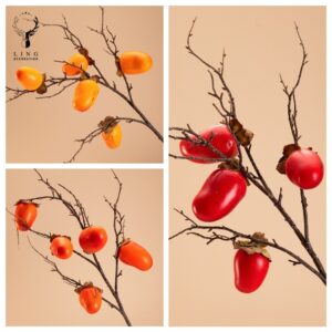 Cành hồng trang trí(LHL07)lingdecor