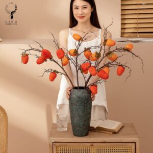 Cành hồng trang trí(LHL07)lingdecor