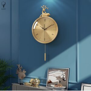 Đồng hồ hươu đồng(LDH174)lingdecor