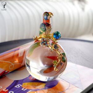 Đôi chim vẹt pha lê(LDB318)lingdecor