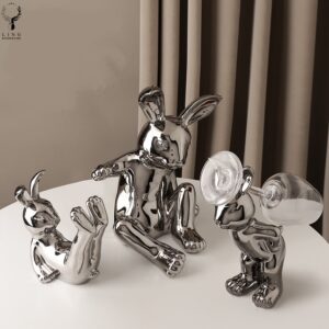 Đỡ ly con thỏ(LGR27)lingdecor
