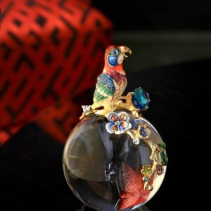 Đôi chim vẹt pha lê(LDB318)lingdecor
