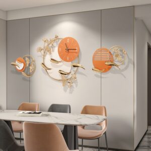 Đồng hồ cá cam(LDH204)lingdecor