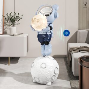 Phi hành gia Gấu ôm đèn kèm loa Bluetooth(LDB327)lingdecor