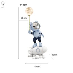 Phi hành gia Gấu kèm loa Bluetooth(LDB326)lingdecor