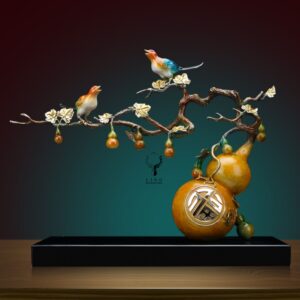 Đôi chim uyên ương hồ lô(LD195)lingdecor