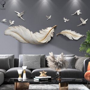 Tranh treo tường lông vũ(LDT127)lingdecor