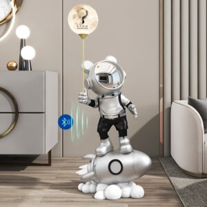 Phi hành gia Gấu kèm loa Bluetooth(LDB326)lingdecor
