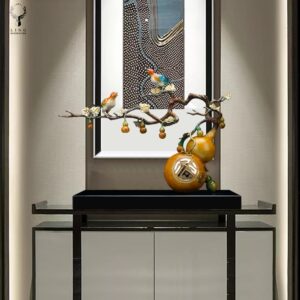 Đôi chim uyên ương hồ lô(LD195)lingdecor