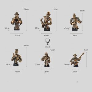 Tượng nghệ sĩ chơi nhạc cụ(LDB38)lingdecor