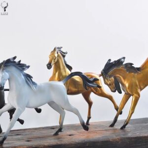Bộ ngựa Bát Mã đế gỗ(LD201)lingdecor