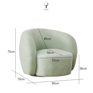 Arm Chair Lông Cừu(LC15)lingdecor