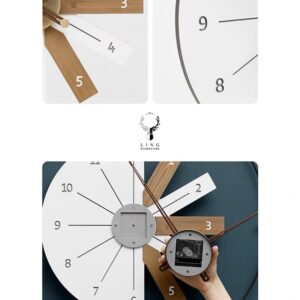Đồng hồ tối giản Bắc Âu(LDH207)lingdecor