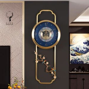 Đồng hồ chim trên cành lựu (LDH307)
