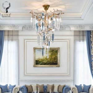 Đèn chùm serip đồng(SRD09)
