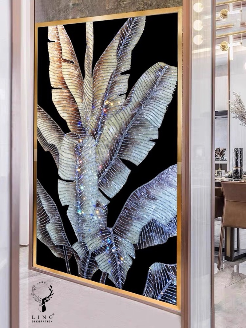 Tranh khảm trai lá chuối(LTKT03) Lingdecor 3