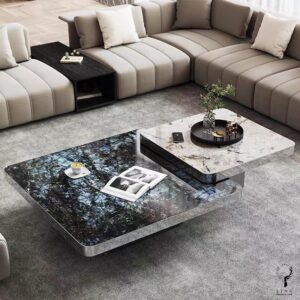 Bộ bàn trà đá cẩm thạch(LFS53)