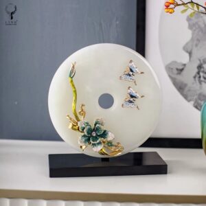 Đôi uyên ương hồ điệp ngọc bích(LD239)