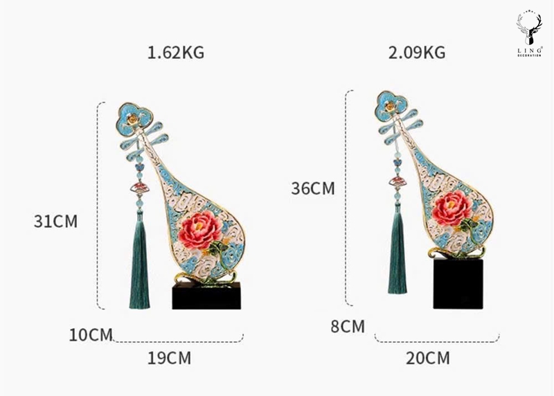Đôi Đàn Tỳ Bà(LDB412) Lingdecor 4