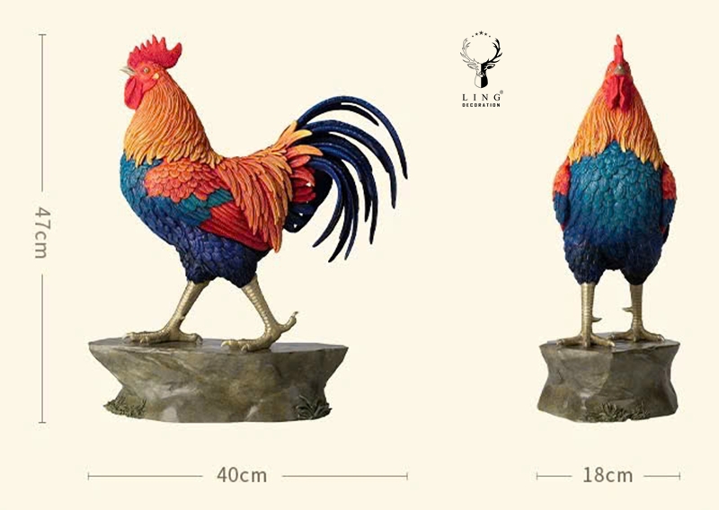 Con Gà đồng(LD294) Lingdecor 6