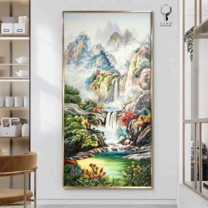 Tranh khảm trai Sơn Thủy Hữu Tình(LTKT55)
