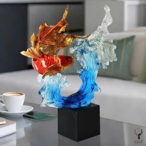 Cá KOI trên sóng nước(LDB379)