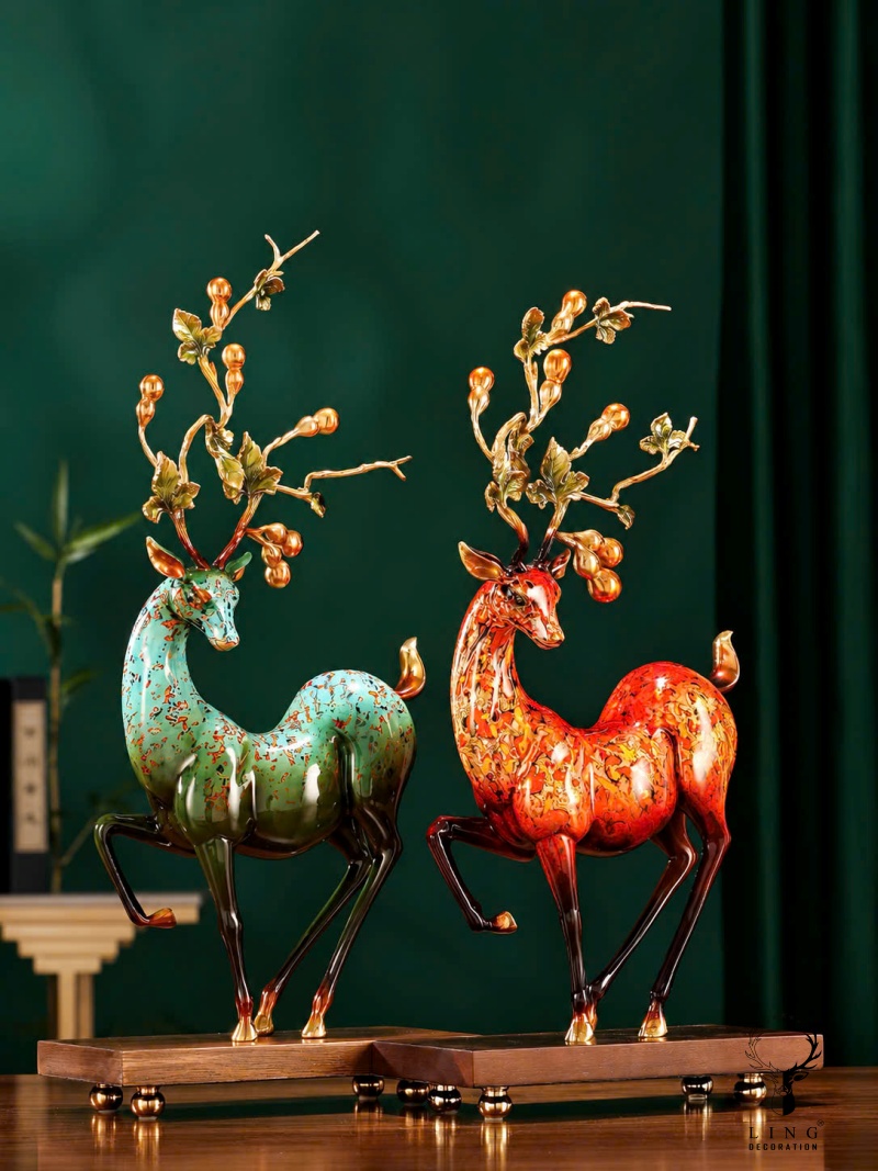 Tượng Tuần Lộc (LD390)lingdecor4